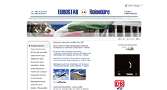 Desktop Screenshot of eurostar-reisebuero.de